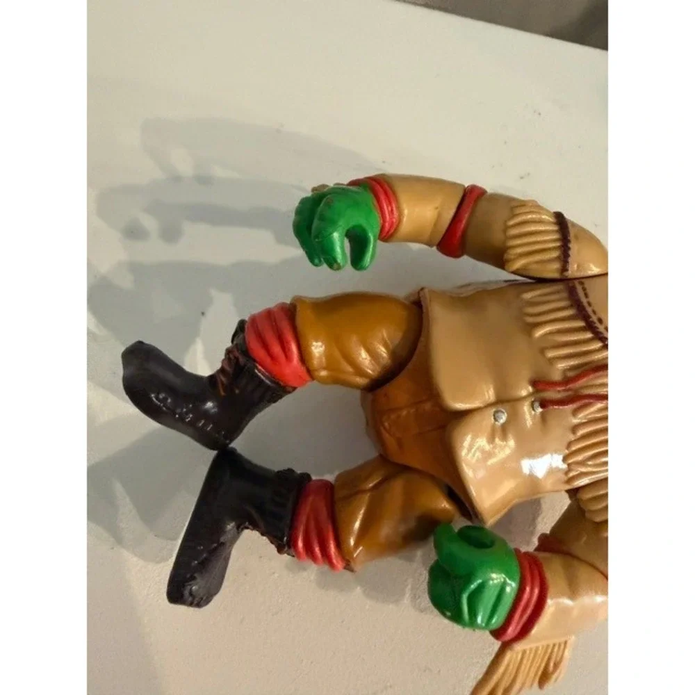Vintage 1992 TMNT Raphael Wild West Turtle Scout Action Figure Playmates Toys